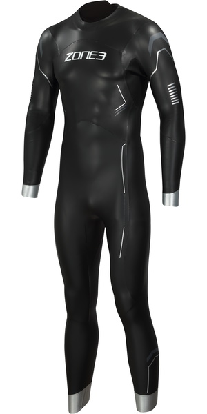2026 Zone3 Mens Agile Swim Wetsuit WS21MAGI116 - Black / Silver / Gunmetal